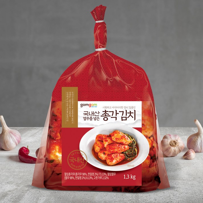 곰곰 열무를 넣은 총각 김치, 1.3kg, 1개