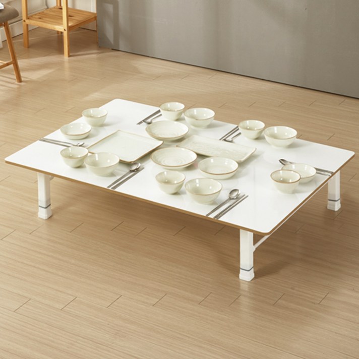 서우 높이조절 LPM 롱테이블L 120 x 80 cm, 화이트