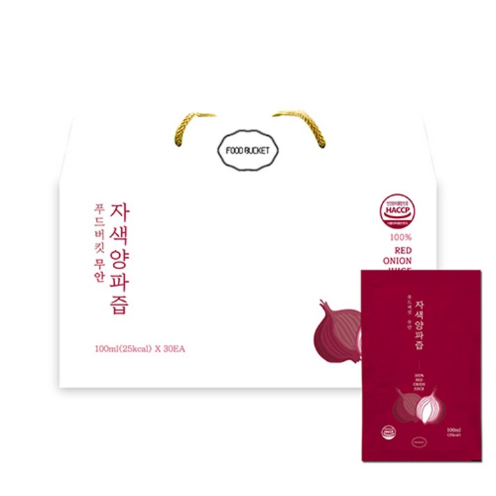 푸드버킷 무안 자색양파즙, 100ml, 30개입