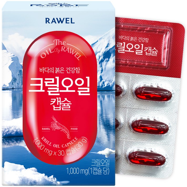 로엘 크릴오일 캡슐, 30g, 1개