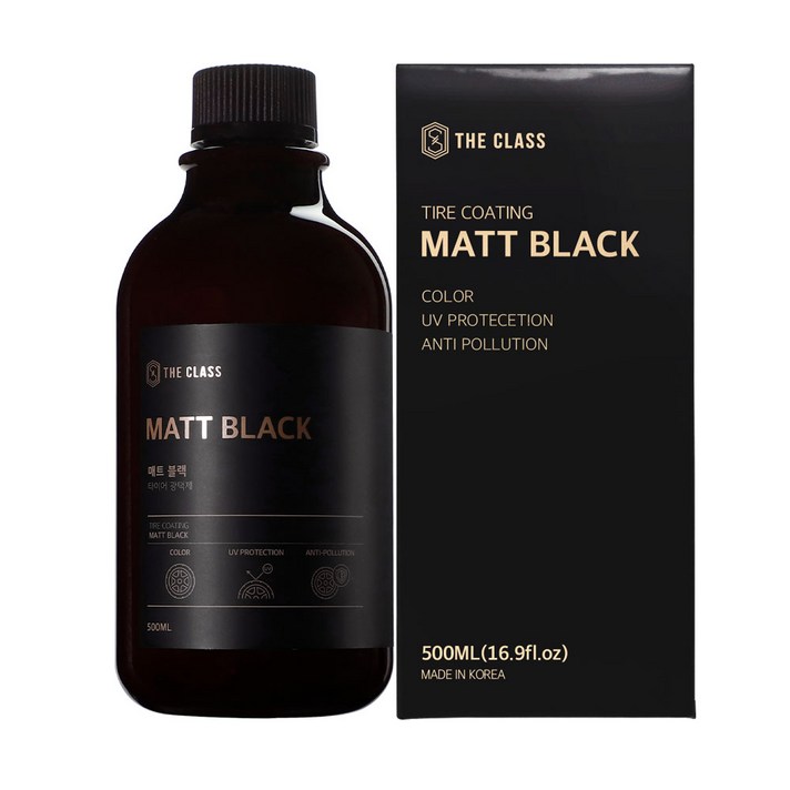 더클래스 매트블랙 자동차 타이어 광택제, 500ml, 1개