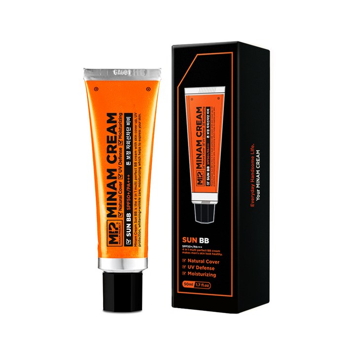 미프 미남크림 썬 비비 남성용 비비크림 SPF50 PA+++ 50ml, 1개