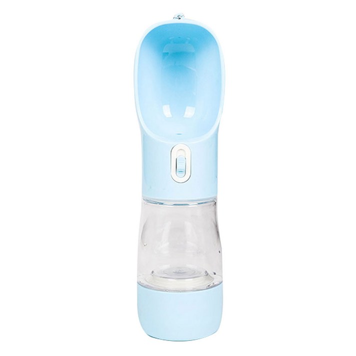 딩동펫 반려동물 산책용 2in1 멀티물병, 블루, 1개