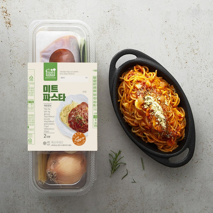 프레시밀 미트파스타, 590g, 1팩