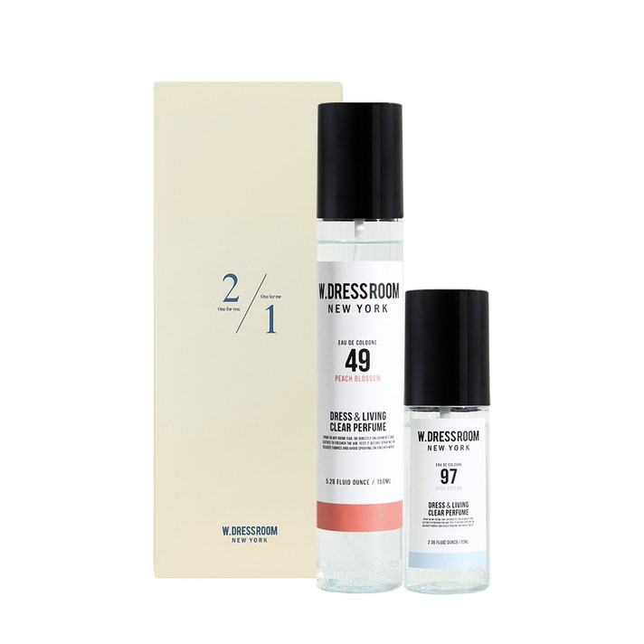 더블유드레스룸 너하나 나하나 드레스퍼퓸 에이프릴코튼 70ml + 피치블러썸 150ml, 1세트