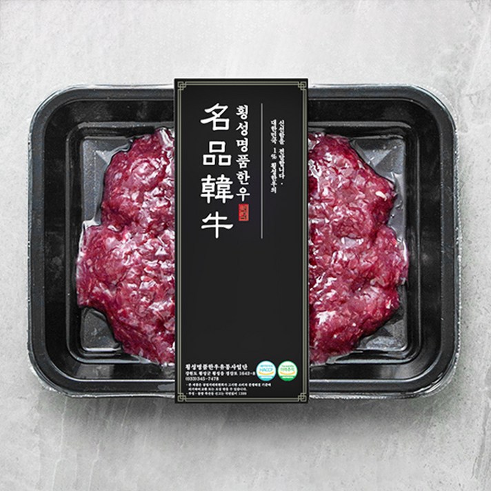 횡성한우 1등급 이상 다짐육 (냉장), 300g, 1팩