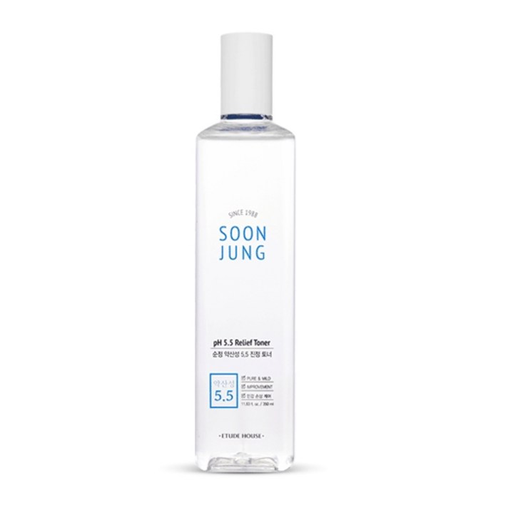 에뛰드하우스 순정 약산성 5.5 진정 토너 대용량, 350ml, 1개