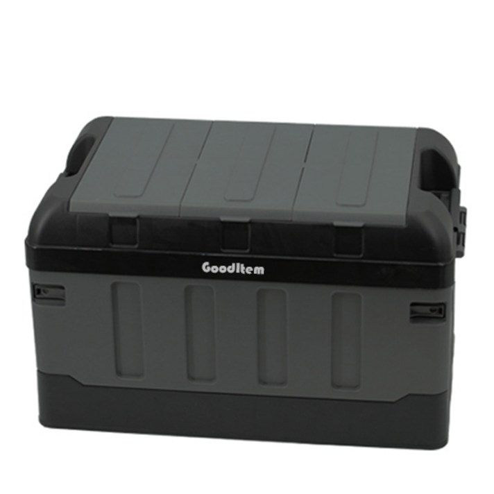 굿아이템 폴딩 리빙박스 70L 하이커버, 1개, 그레이블랙