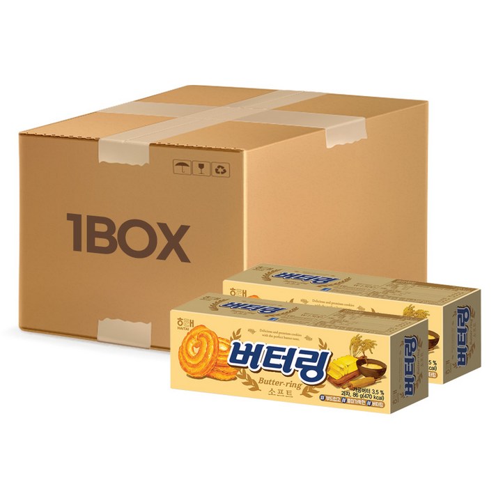 해태제과 버터링 소프트, 86g, 24개