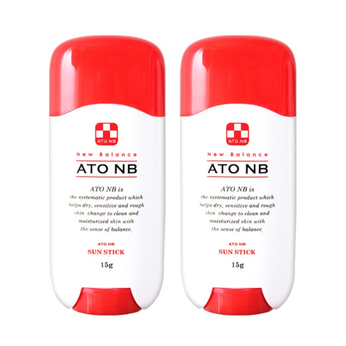 아토엔비 유아 선스틱 SPF50+ PA++++, 15g, 2개