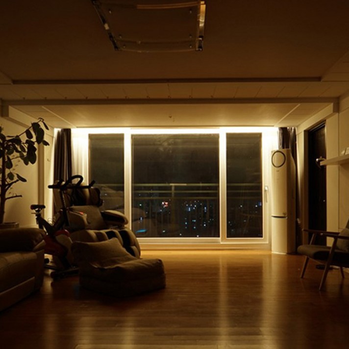 데이홈 리모컨 간접 무드 히든 줄조명 M6, 웜화이트