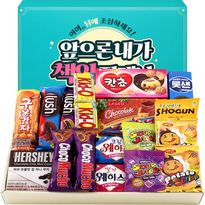 내가 책임질게 프리미엄 과자선물세트, 스낵 14종, 1세트