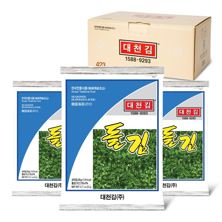 대천김 전장 돌김, 20g, 10봉