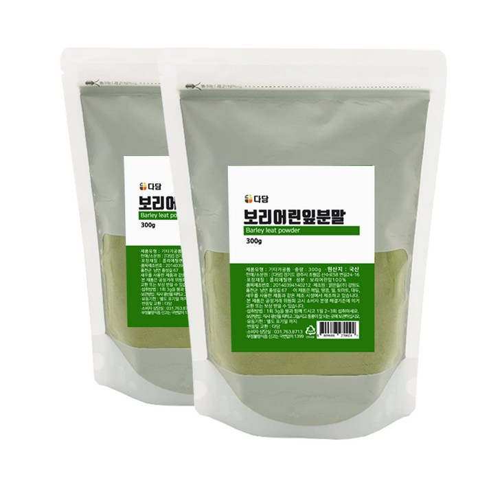 다담 보리어린잎분말, 300g, 2개