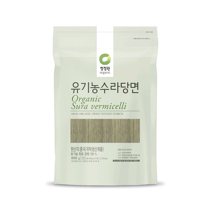 청정원 유기농 수라 당면, 800g, 1개