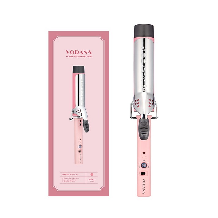 보다나 글램웨이브 봉고데기 프리볼트 36mm VC19MPKFV, 핑크