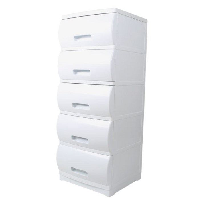 플라팜 베이비 서랍장 5단, 화이트, 1개