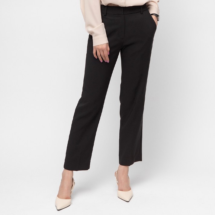 캐럿 여성 스트레이트핏 스판 슬랙스