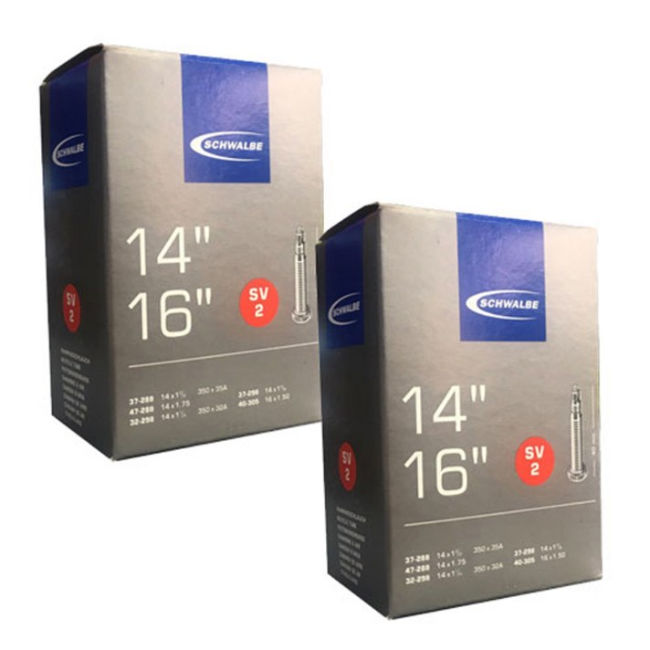 슈발베 자전거 튜브 SV2 밸브, 2개입