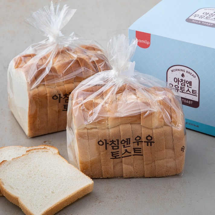 삼립 아침엔 우유토스트 식빵, 330g, 2개