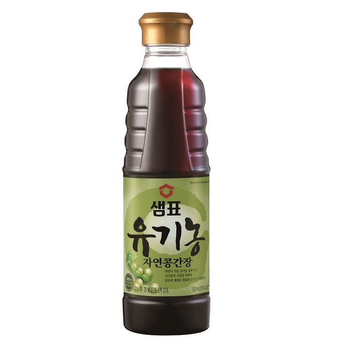 샘표 유기농 간장, 콩간장, 500ml
