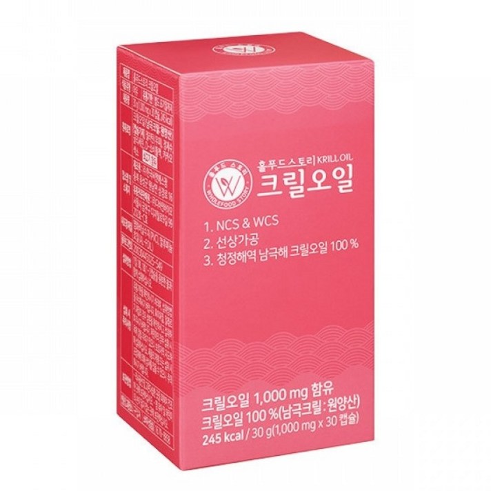 홀푸드스토리 크릴오일, 30정, 1개
