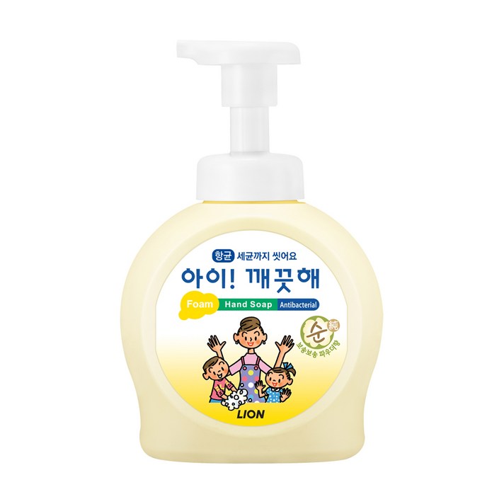 아이깨끗해 핸드워시 순 보송보송 파우더향, 490ml, 1개