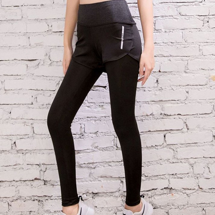 비씨팜스 여성용 휘트니스 슬림핏 반바지레깅스 9부