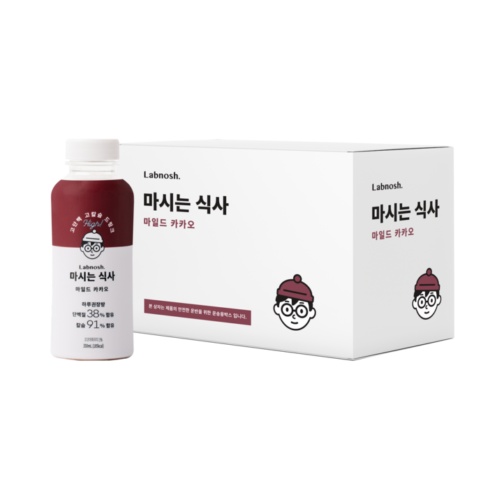 랩노쉬 마시는 식사 마일드 카카오, 350ml, 6개