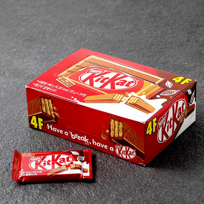 KitKat 4핑거 초코바, 35g, 24개