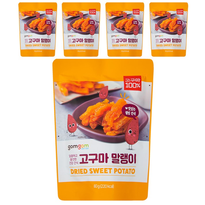 곰곰 고구마말랭이, 80g, 5개입