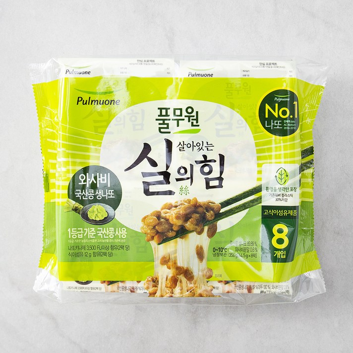 풀무원 와사비 생나또, 356g, 1개