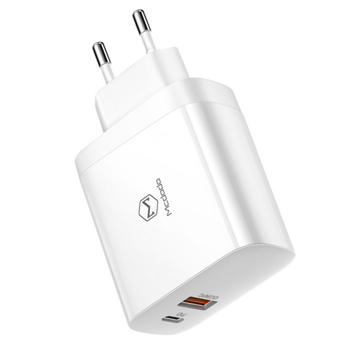 맥도도 30W USB C타입 + A타입 2포트 고속 충전기, 화이트, 1개