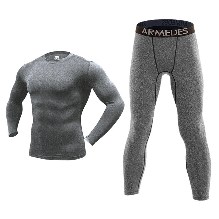 아르메데스 남성용 히트기모 내의 세트 AR 3334