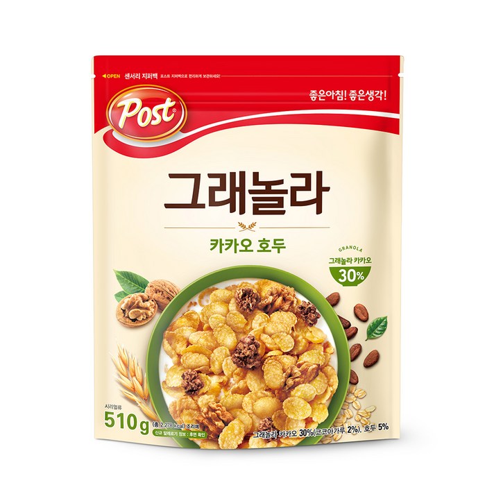 포스트 동서 카카오 호두, 510g, 1개