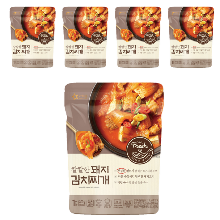 아워홈 칼칼한 돼지김치찌개, 300g, 5개