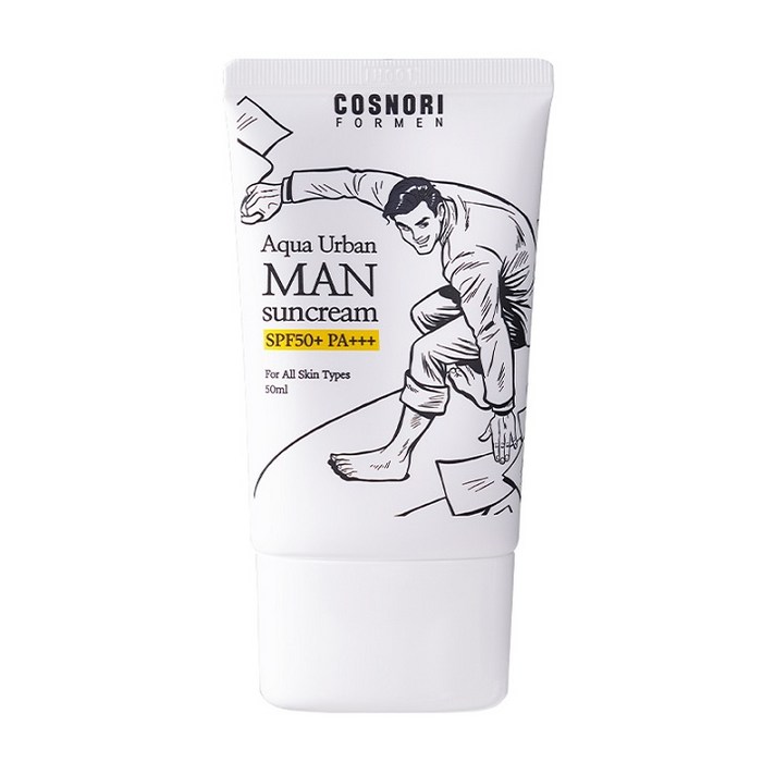 코스노리 아쿠아 어반 맨 썬크림 SPF50+ PA+++, 50ml, 1개