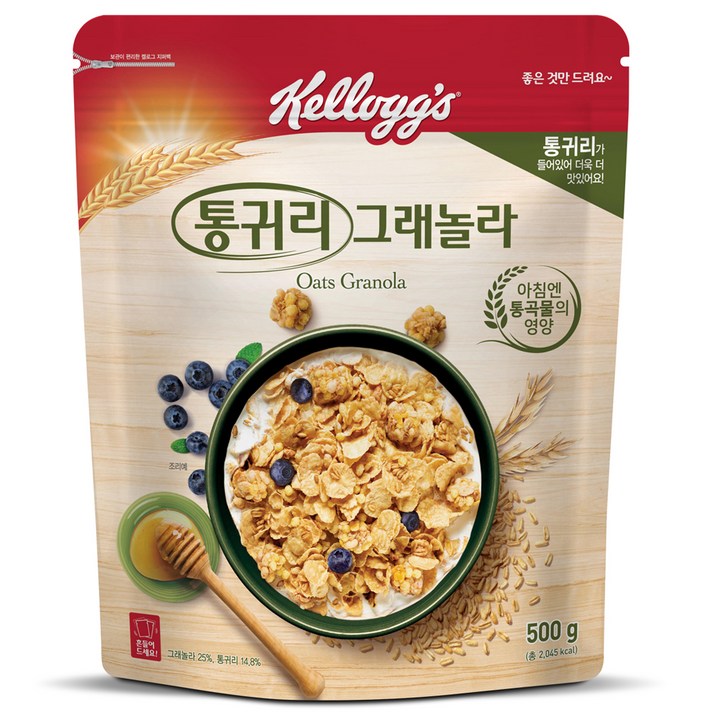 켈로그 통귀리 그래놀라, 500g, 1개