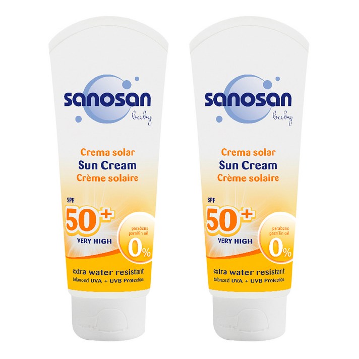 사노산 베이비 썬크림 SPF50+, 75ml, 2개입