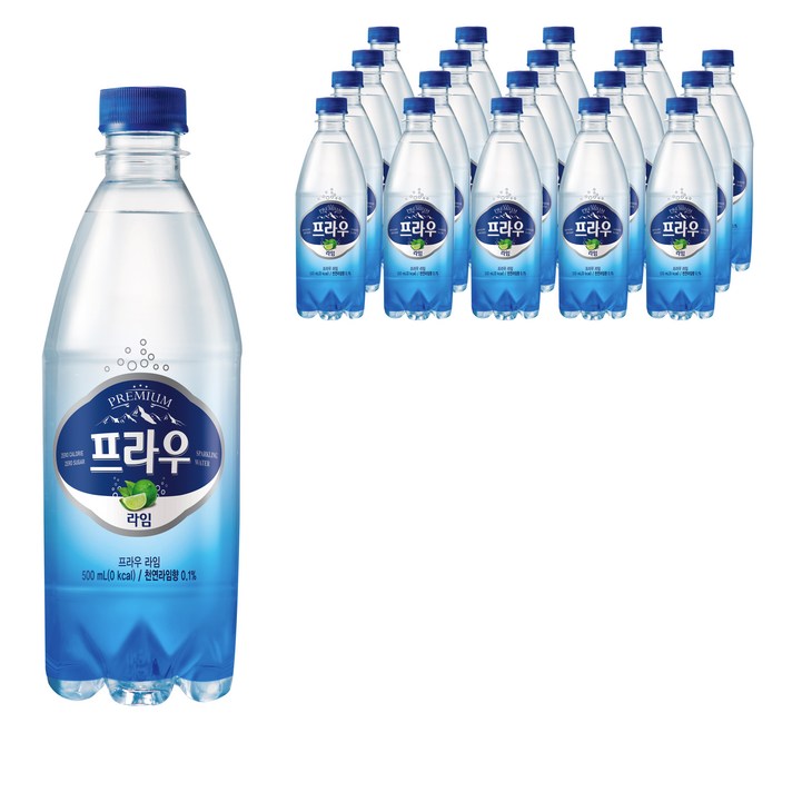 남양유업 프라우 라임 탄산음료, 500ml, 20개