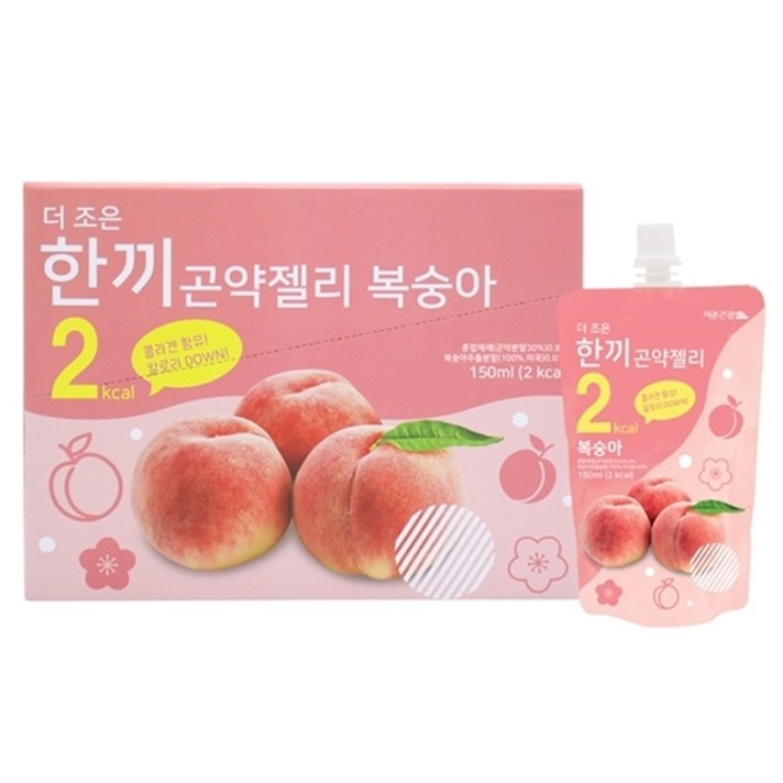 더존건강 더조은 한끼 곤약젤리 복숭아, 150ml, 10팩