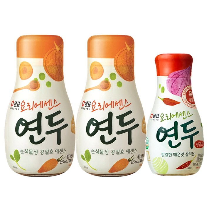 샘표 연두 320g x 2p + 연두 청양초 170g 조미료 세트, 1세트