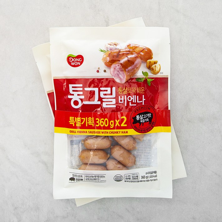 동원에프앤비 통그릴비엔나, 360g, 2개입