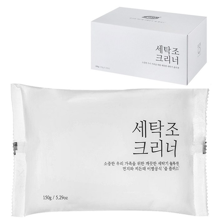 줌 플러스 세탁조 크리너, 150g, 4개입