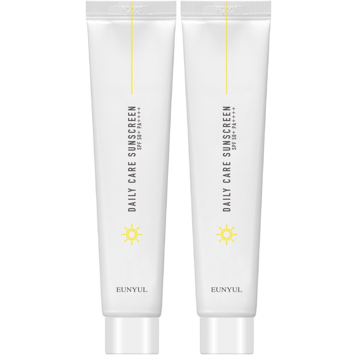 은율 데일리 케어 선크림 SPF50+ PA++++, 50g, 2개