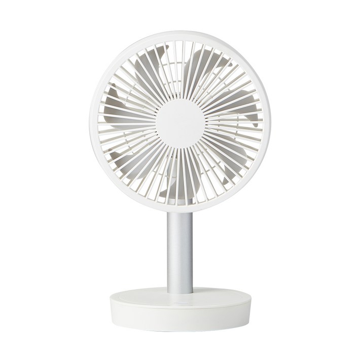 르젠 충전식 무선 탁상용 휴대용 선풍기, LZMF-S300, 화이트