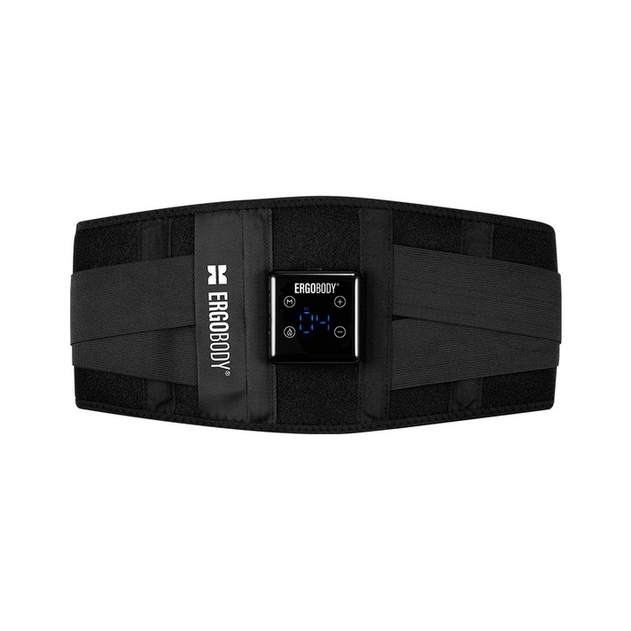 에르고바디 쉐이피 EMS 복부 마사지벨트, EB24SB03, 1개, 블랙