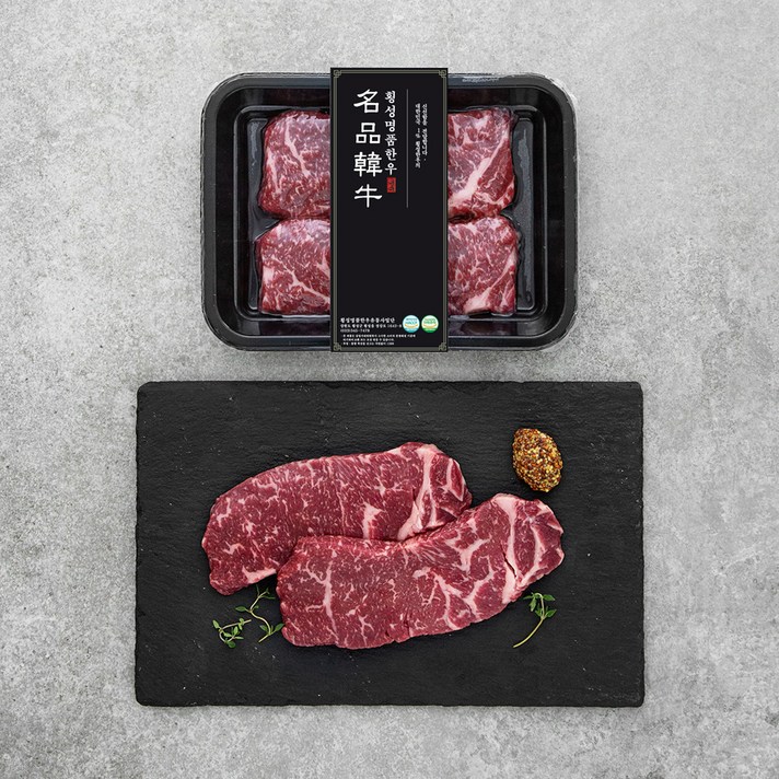 횡성한우 채끝 1등급 (냉장), 250g, 1팩