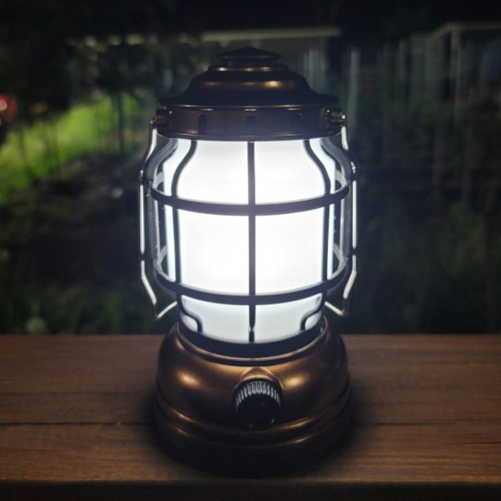 나스카피 감성캠핑 차박 클래식 LED 랜턴 램프, 브론즈(화이트-점멸기능), 1개