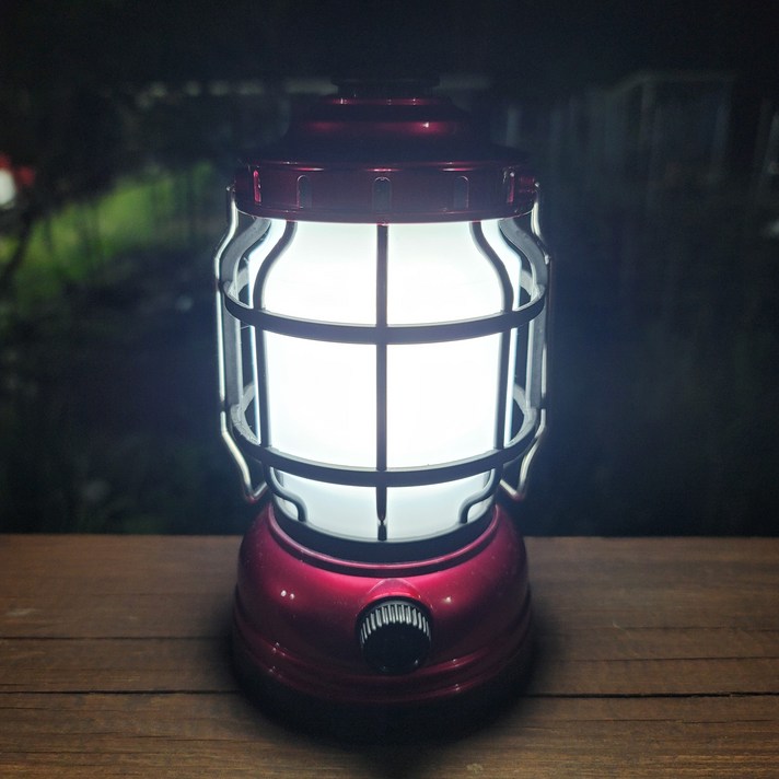 나스카피 감성캠핑 차박 클래식 LED 랜턴 램프, 레드(화이트-점멸기능), 1개